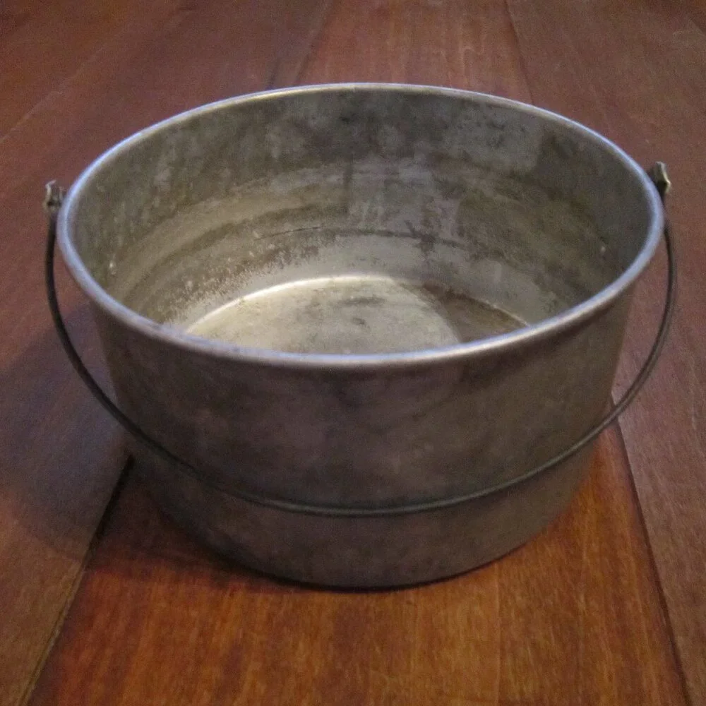 Vintage Metal Pail Made in Japan 7.25